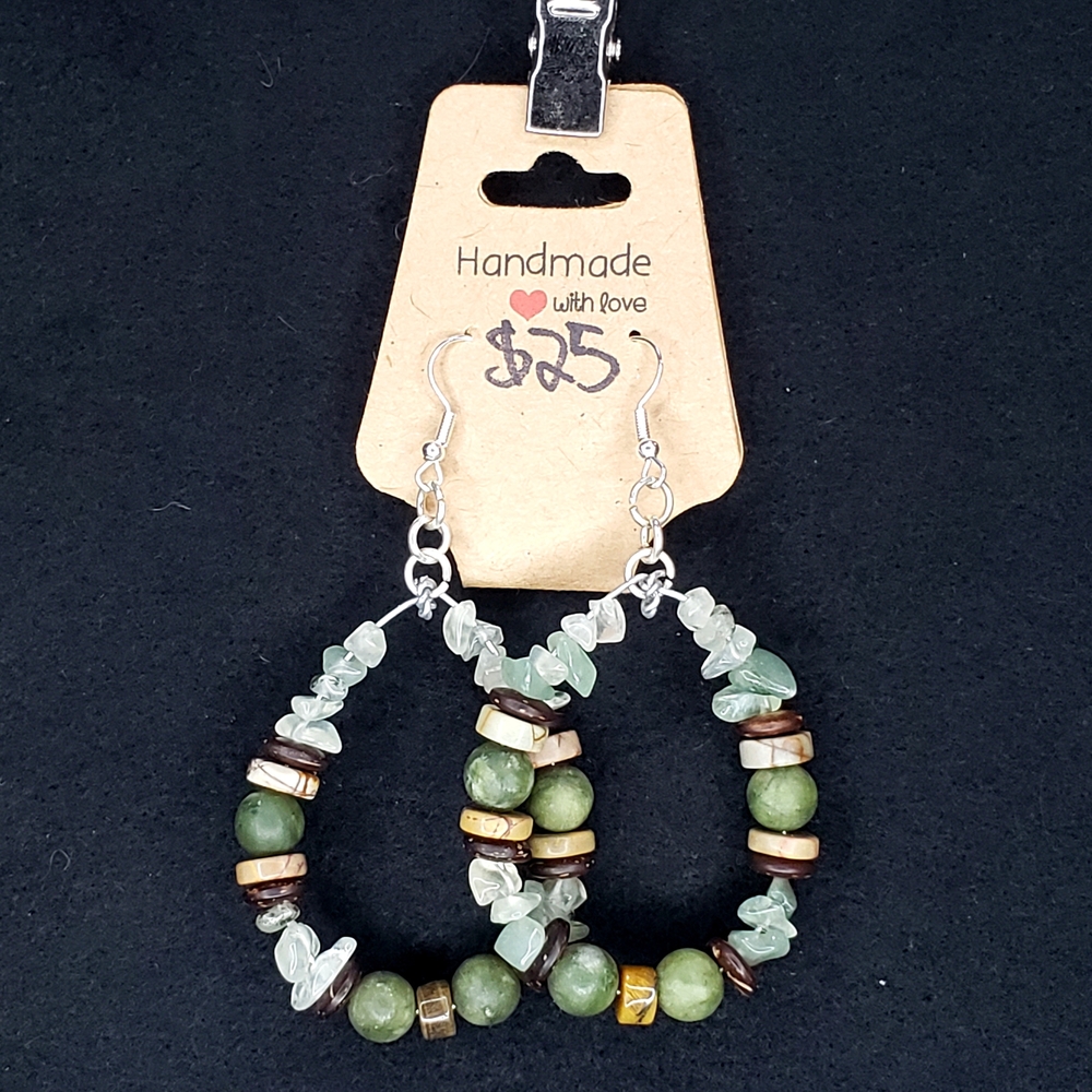 Handmade Gemstone Beaded Earrings